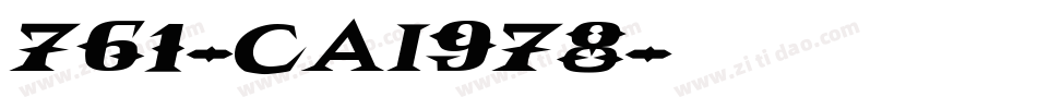 761-CAI978字体转换