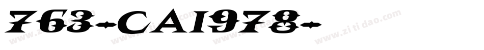 763-CAI978字体转换