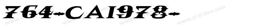 764-CAI978字体转换