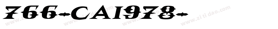 766-CAI978字体转换