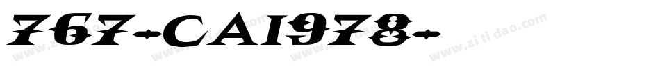 767-CAI978字体转换