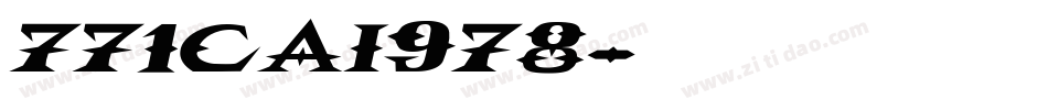 771cai978字体字体转换