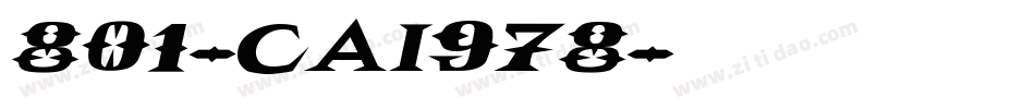 801-CAI978字体转换