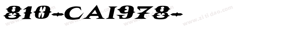 810-CAI978字体转换