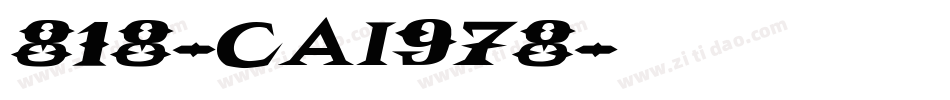 818-CAI978字体转换