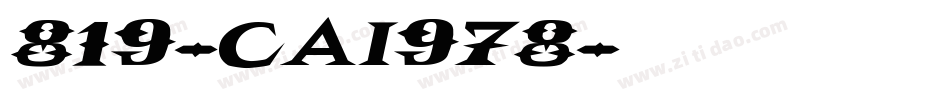 819-CAI978字体转换