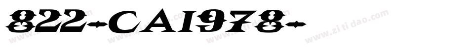 822-CAI978字体转换