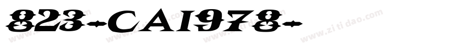 823-CAI978字体转换