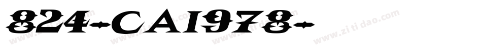 824-CAI978字体转换