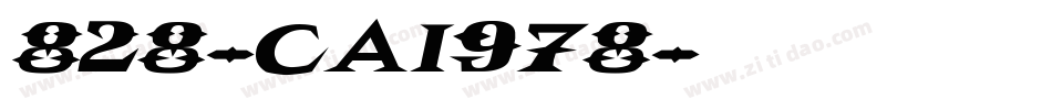 828-CAI978字体转换