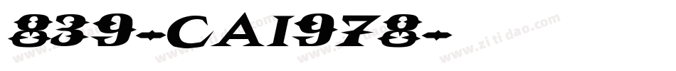 839-CAI978字体转换