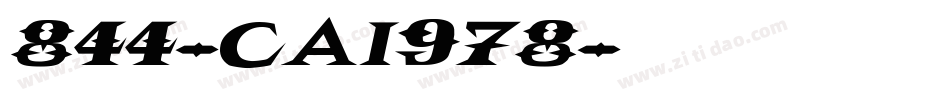 844-CAI978字体转换
