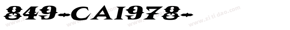 849-CAI978字体转换