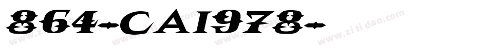 864-CAI978字体转换