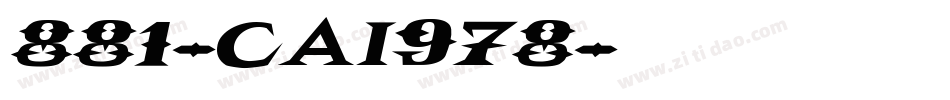 881-CAI978字体转换