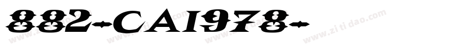 882-CAI978字体转换