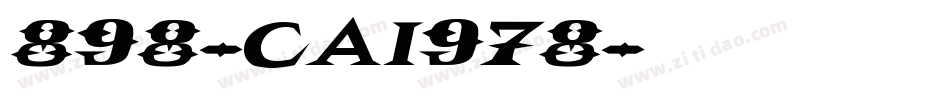 898-CAI978字体转换