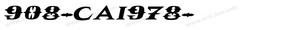 908-CAI978字体转换