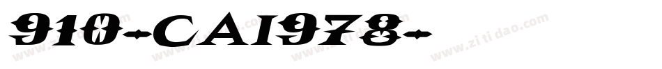910-CAI978字体转换