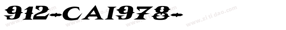 912-CAI978字体转换