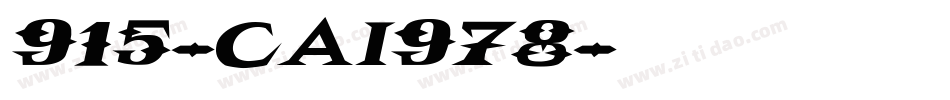 915-CAI978字体转换