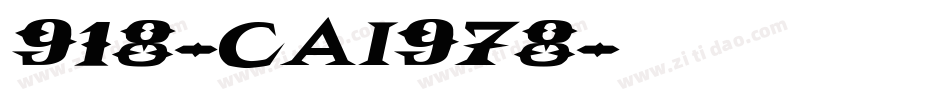 918-CAI978字体转换
