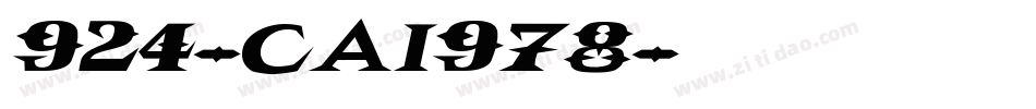 924-CAI978字体转换