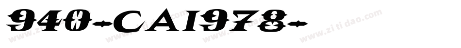 940-CAI978字体转换