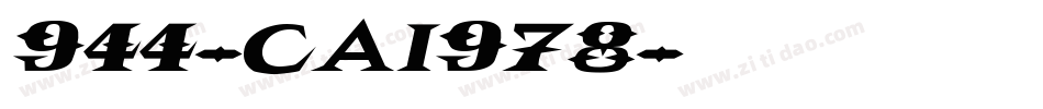 944-CAI978字体转换