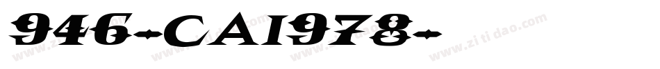946-CAI978字体转换