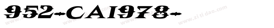 952-CAI978字体转换