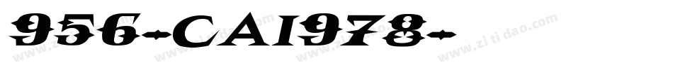 956-CAI978字体转换