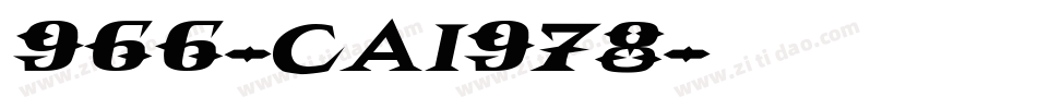 966-CAI978字体转换