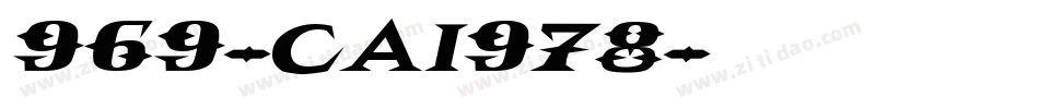 969-CAI978字体转换