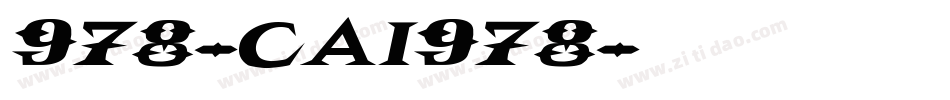 978-CAI978字体转换