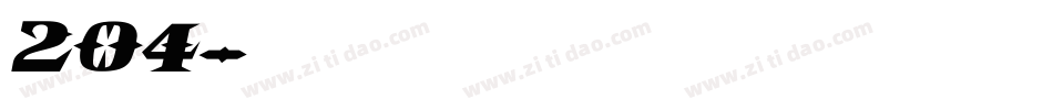 字魂204号字体转换