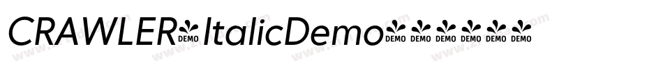 CRAWLER-ItalicDemo字体转换