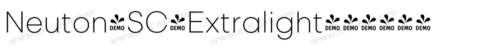 Neuton-SC-Extralight字体转换