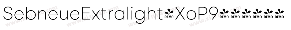 SebneueExtralight-XoP9字体转换