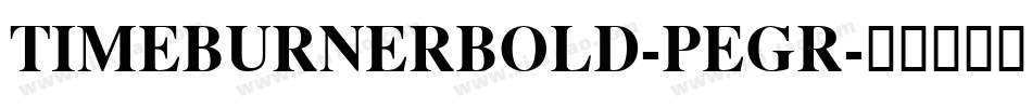 TimeburnerBold-peGR字体转换