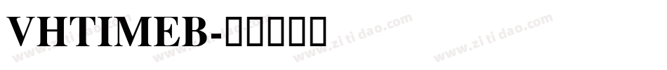 VHTIMEB字体转换
