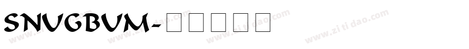 SnugBum字体转换