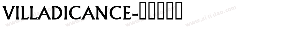 VILLADICANCE字体转换