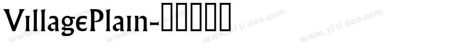 VillagePlain字体转换