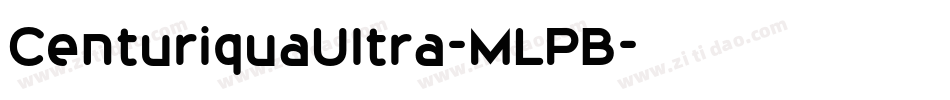 CenturiquaUltra-MLPB字体转换