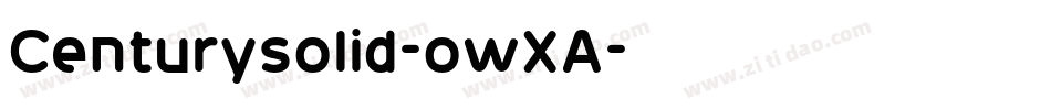 Centurysolid-owXA字体转换