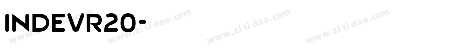 INDEVR20字体转换