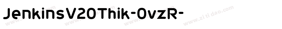 JenkinsV20Thik-0vzR字体转换