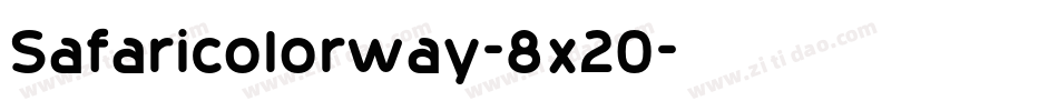 Safaricolorway-8x20字体转换