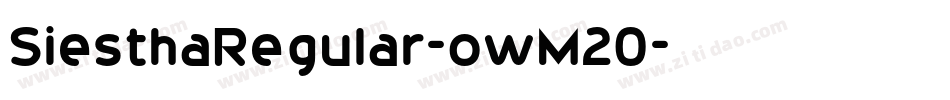 SiesthaRegular-owM20字体转换